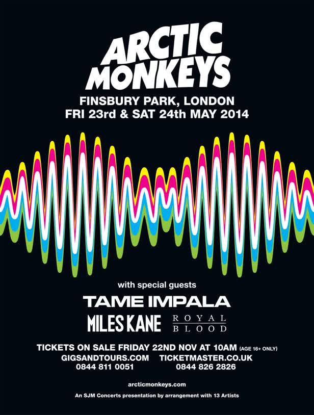 Arctic Monkeys / Finsbury Part 2014