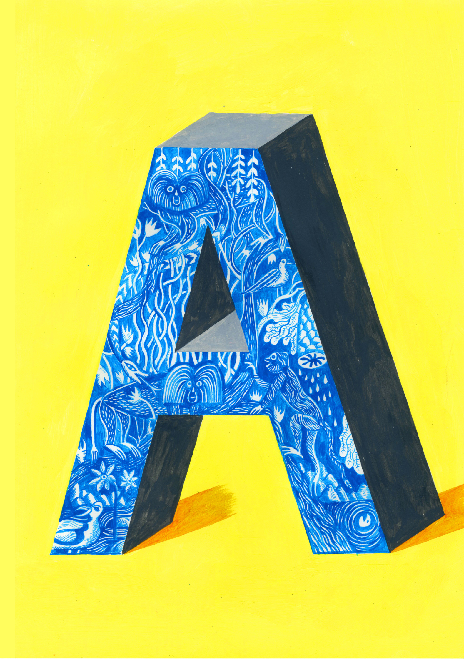 Alphabet Design Series Letter A