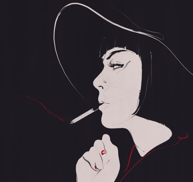 Smoking With Hat