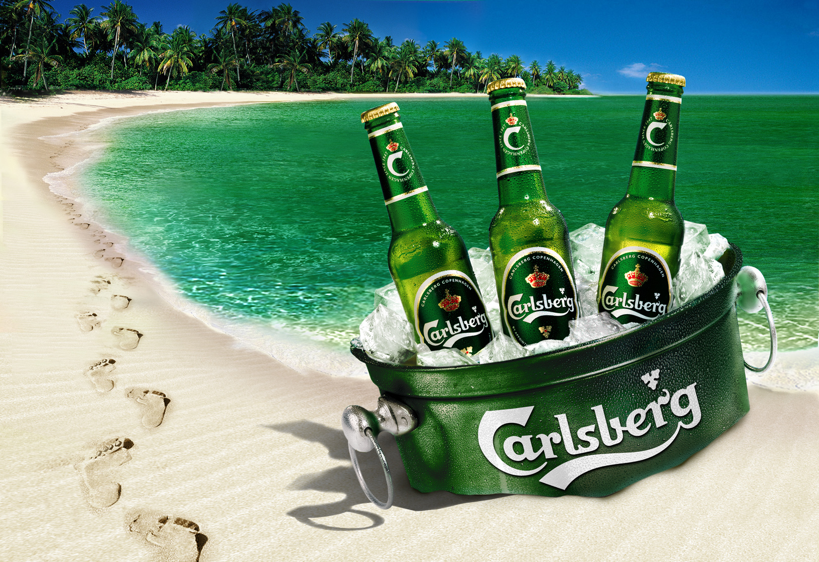 Beach Beer Bucket / Carlsberg
