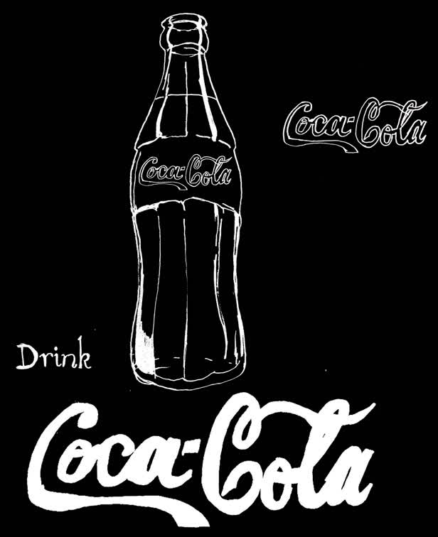 Coca-Cola Retro Bottle- Black