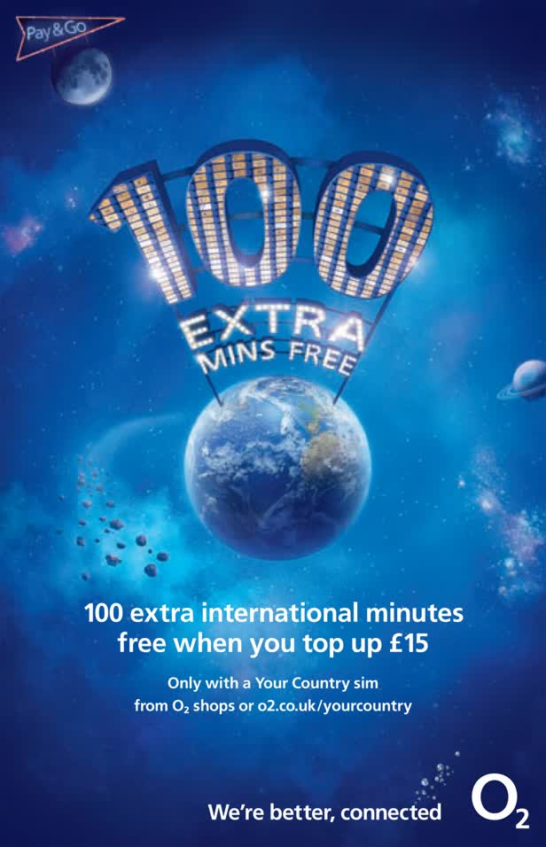 O2 100 Extra Mins Free