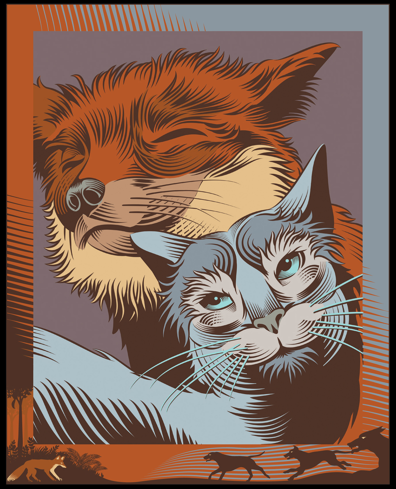 The Fox and The Cat / Grimm's Fairy Tales