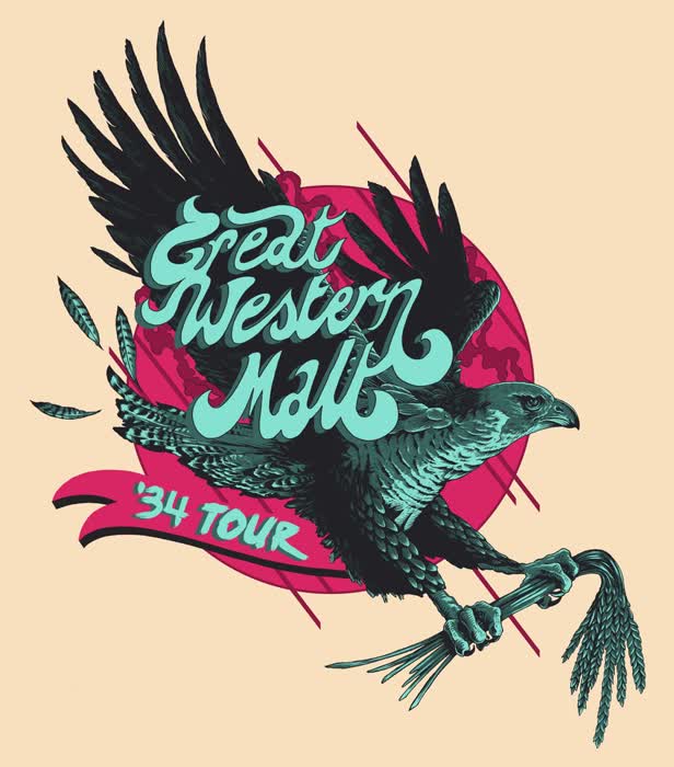 '34 Tour T-shirt / Great Western Malt