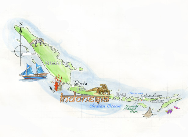 Indonesia Map Conde Nast Traveller
