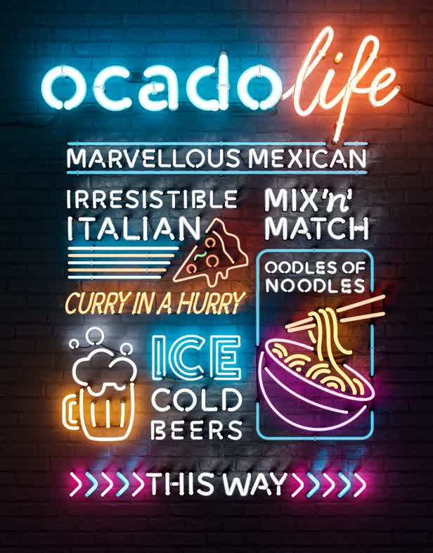 Cover Neon Signs / Ocado Life Magazine