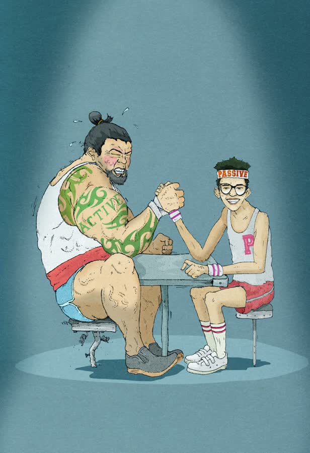 Arm Wrestlers / Asian Investor