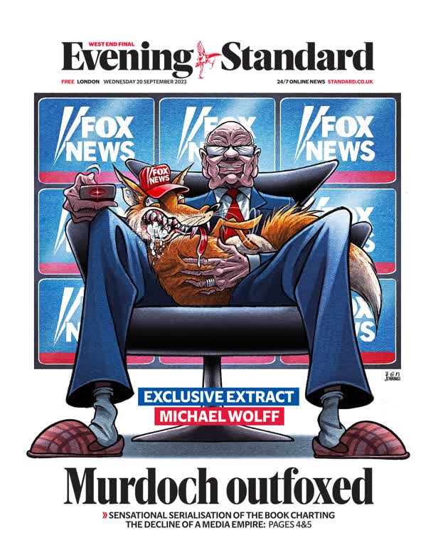 Murdoch Outfoxed Cover / Evening Standard