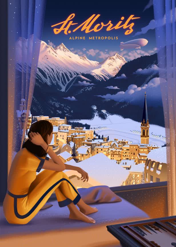 Winter Poster / St. Moritz Tourism