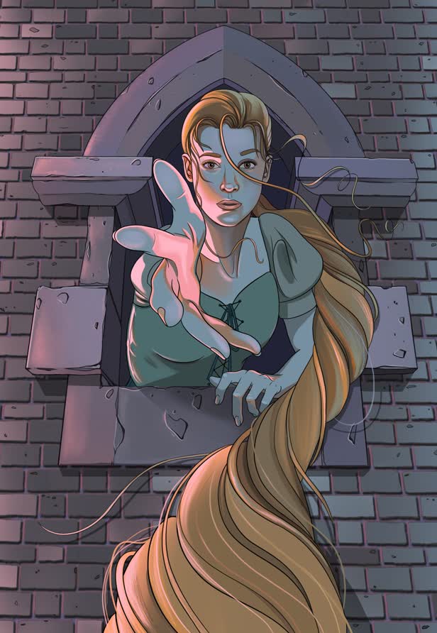 Rapunzel / 2025 Folio Society book cover award submission