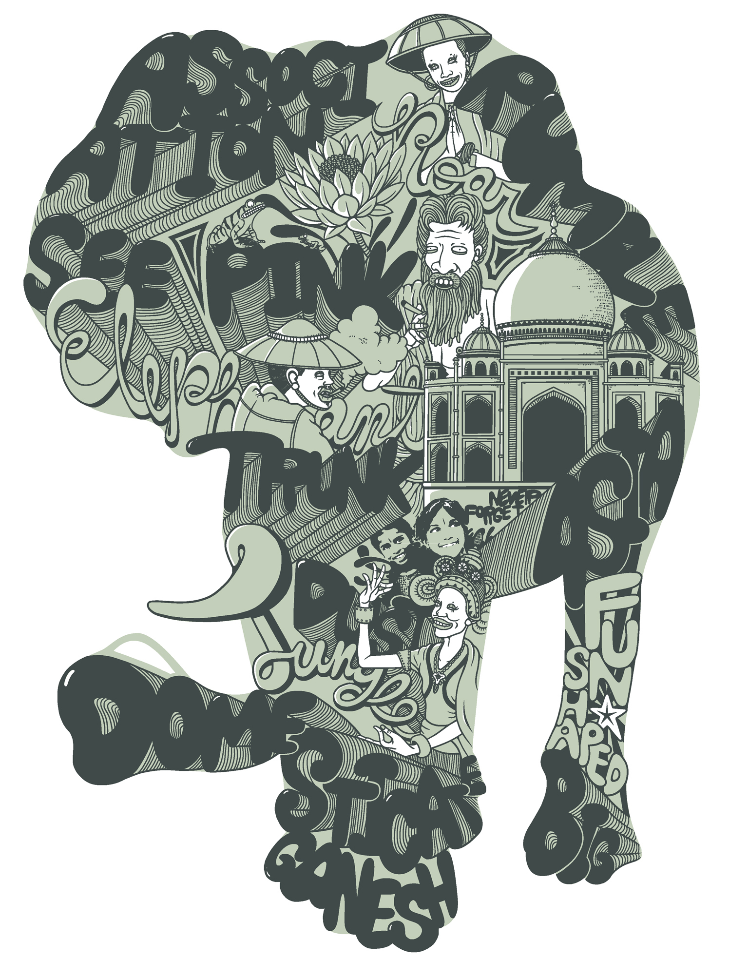 Animal Print Elephant