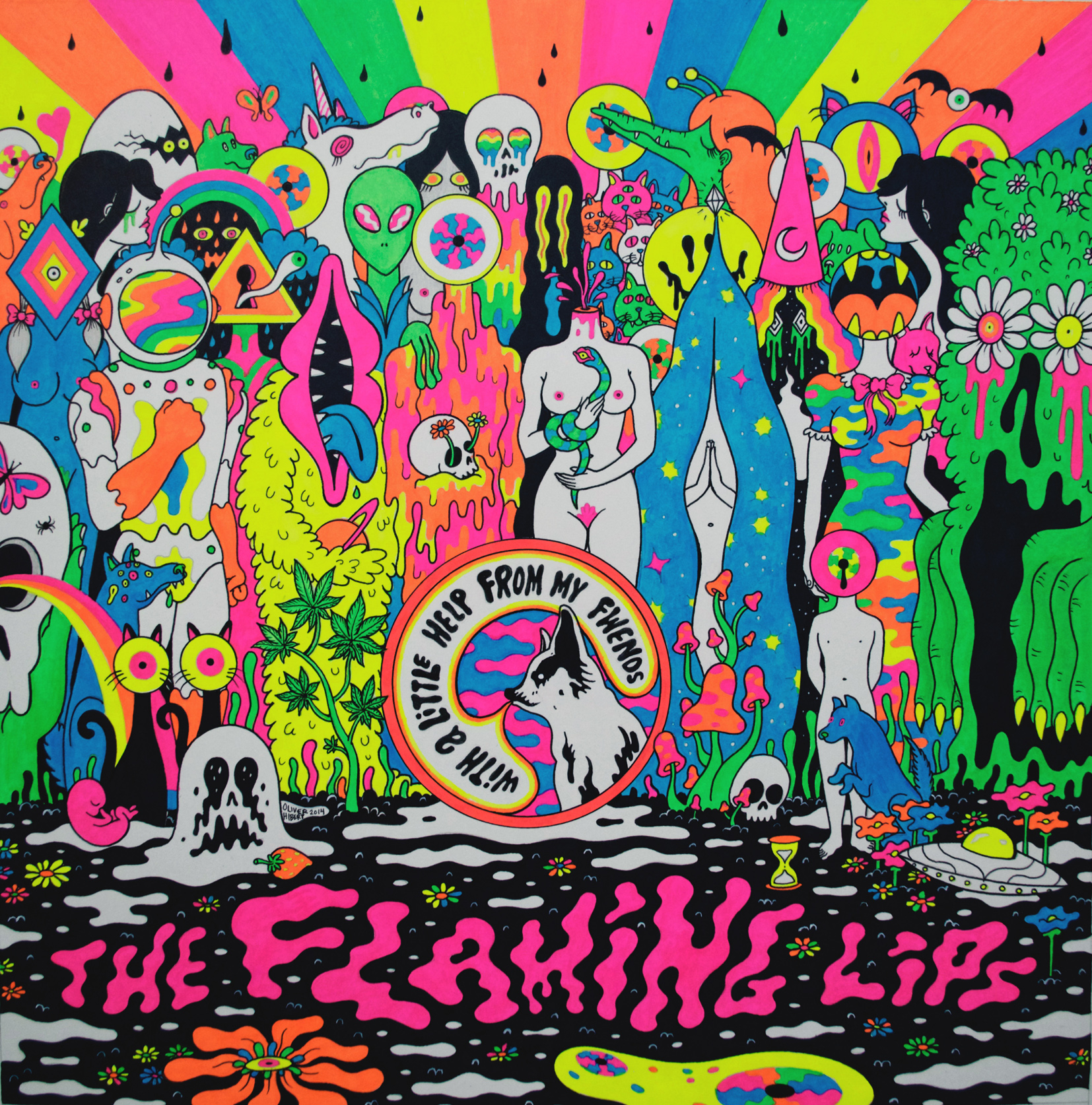 With A Little Help from My Fwends Inside Sleeve / The Flaming Lips