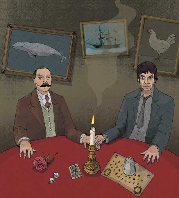 Conan Doyle and Ian Rankin / The Telegraph