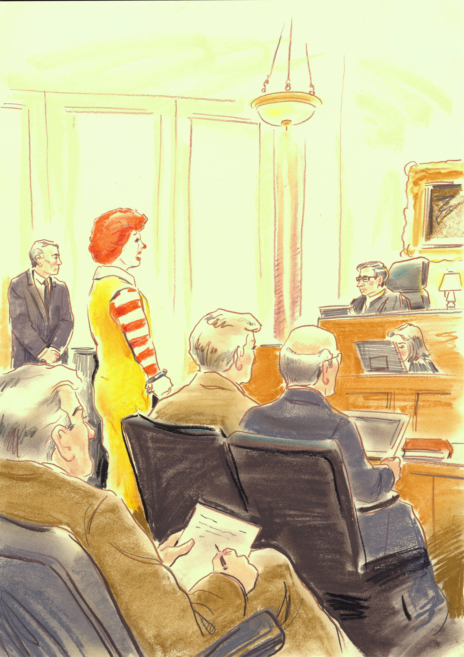 Ronald McDonald On Trial / Men's Health Magazine