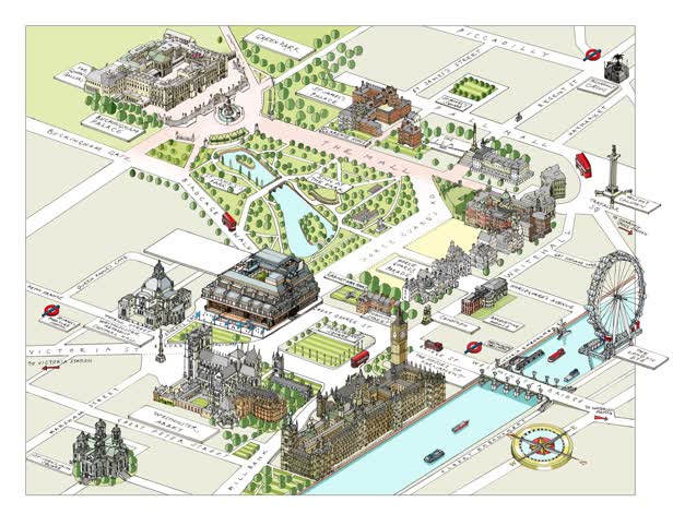 QE11 Conference Map / Waitrose Magazine