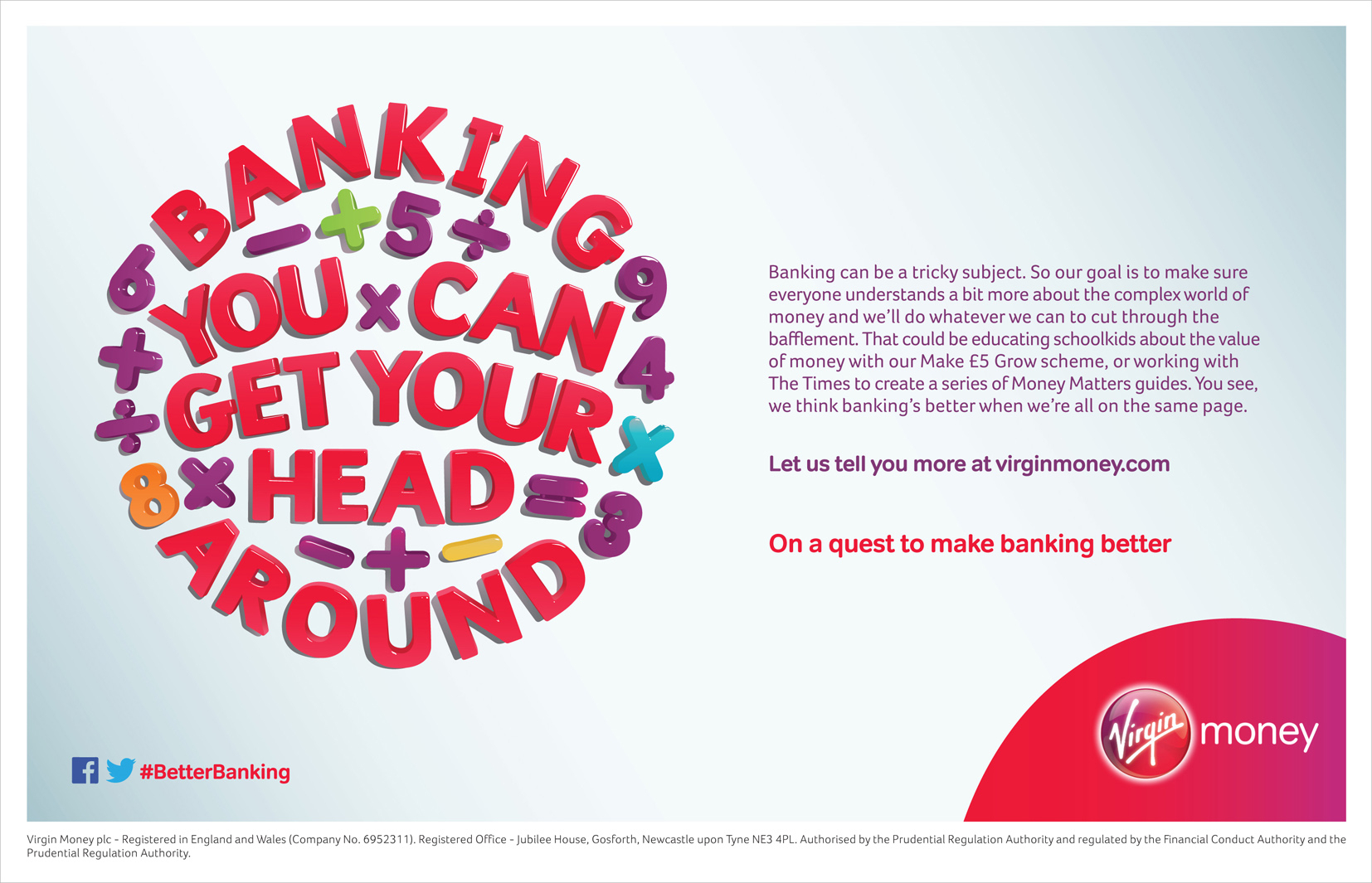 Banking You Can Get Your Head Around / Virgin Money