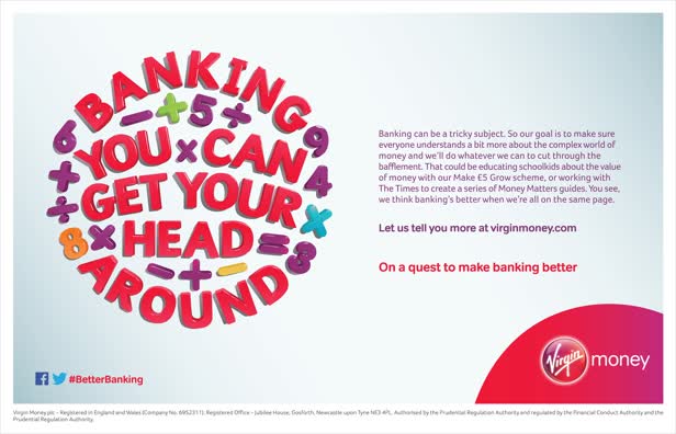 Banking You Can Get Your Head Around / Virgin Money