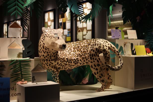 Mount Street Printers' Leopard Window Display