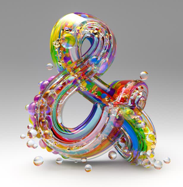 Bubbles ampersand / Personal work