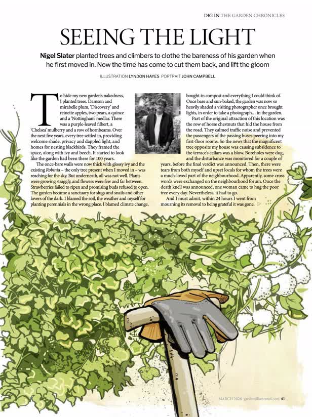 Nigel Slater's column 2 / Gardens Illustrated Magazine
