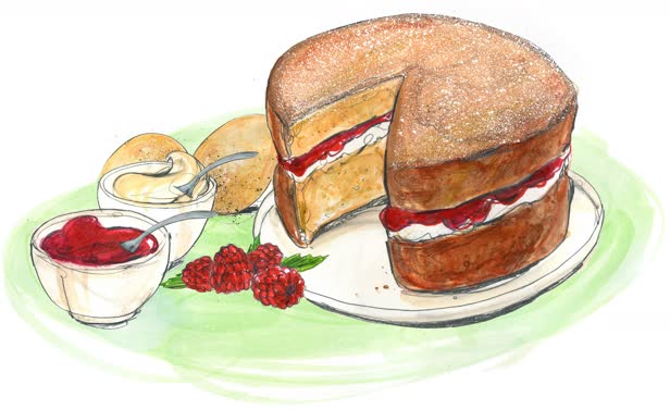 Victoria Sponge Raspberry Jam Xanthe Clay Recipe The Telegraph