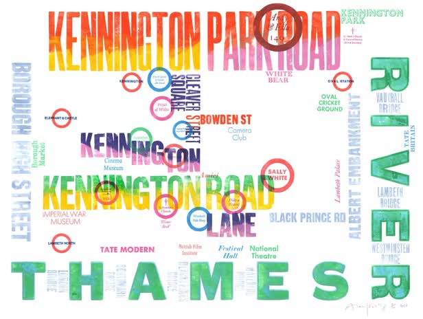 Map of Kennington / Personal work