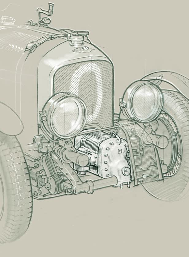 Line Drawing / Bentley Magazine