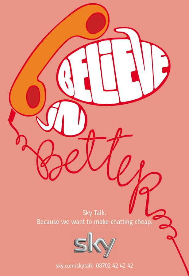 Sky Believe In Better Phone Line