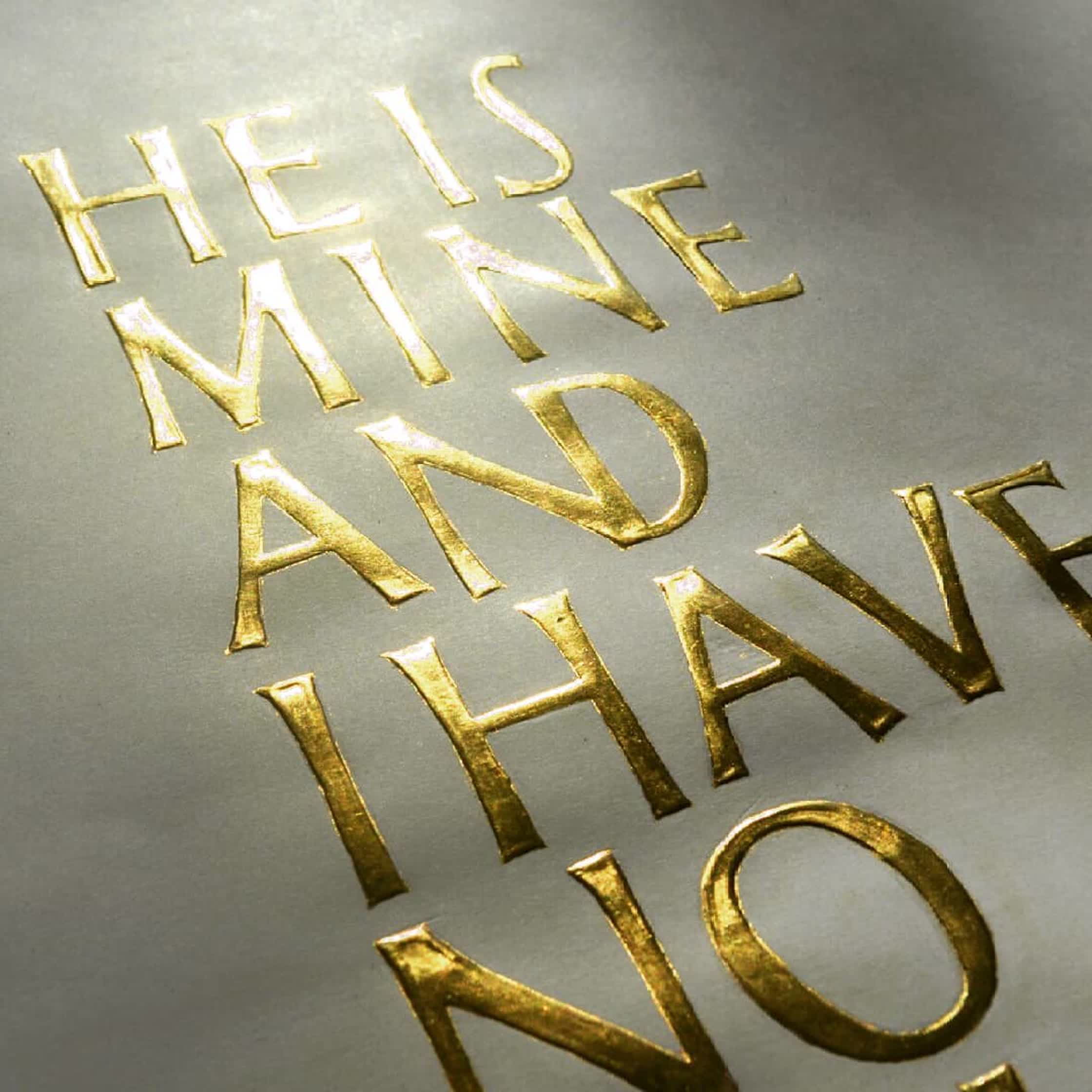 Gilded letters for a book cover. 23.75K gold leaf on a gesso base. Original artwork 40x20 cms and letter height about 5 cmsArt direction Rafi Romaya @grafik.media@canongatebooks#gold #gilding #gildedletters #gesso #rebeccaoconnor #calli (1).jpg