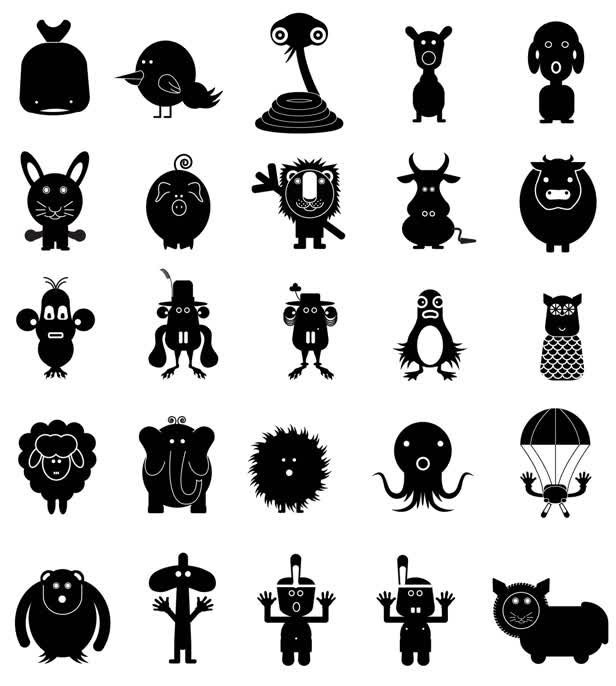 Black & White Icons