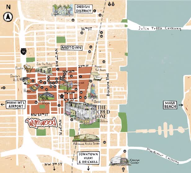Cloud One Hotel Miami map / If Studio NY