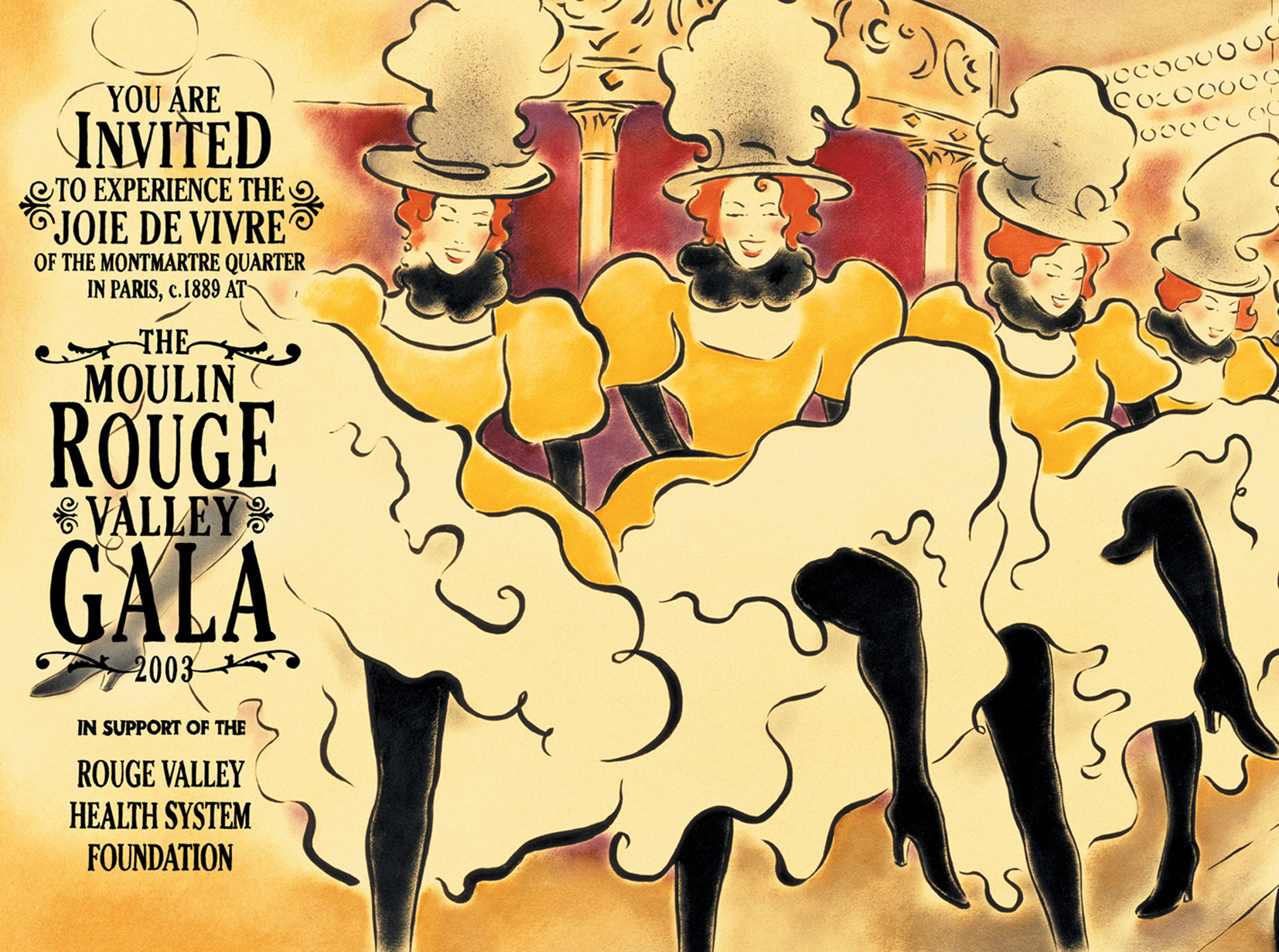 The Moulin Rouge Valley Gala Invite