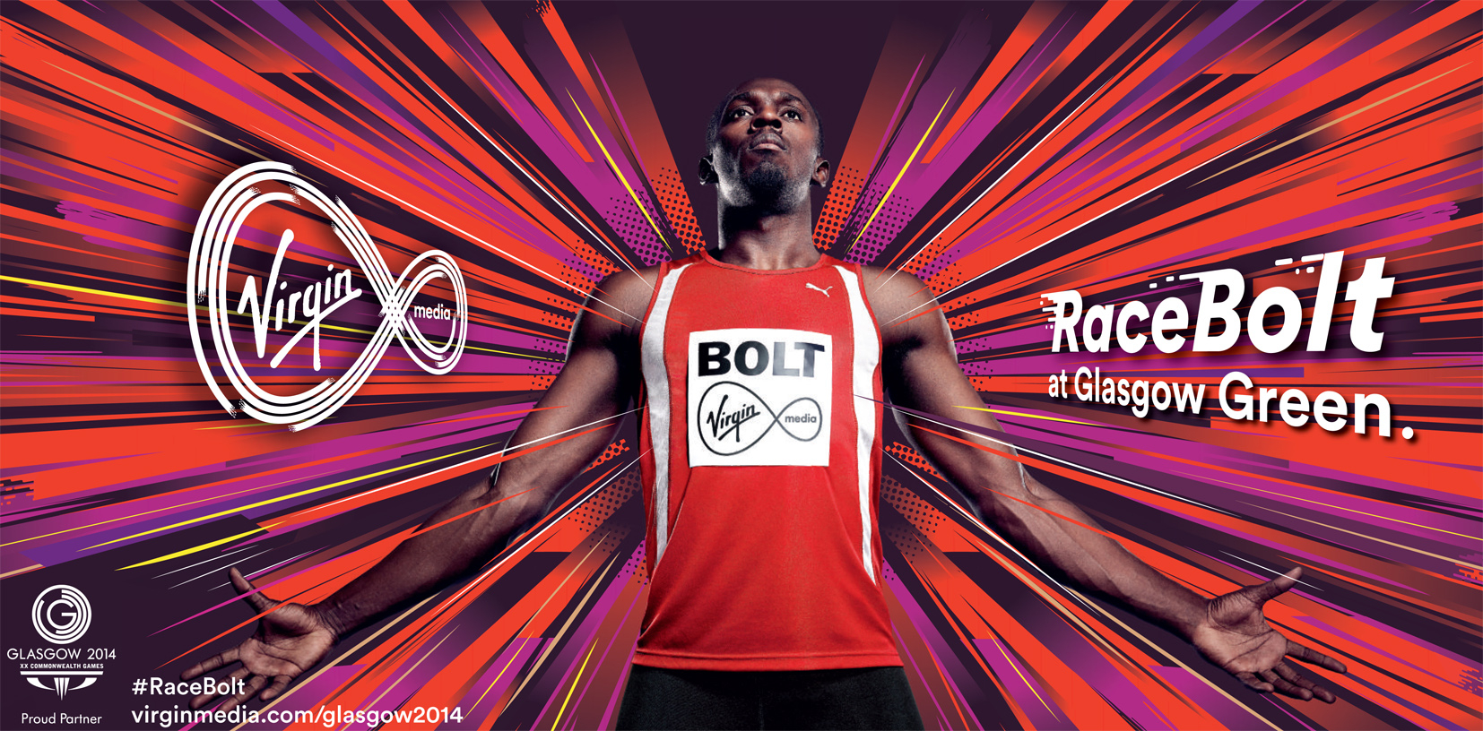 Race Bolt / Virgin Media / The Commonwealth Games