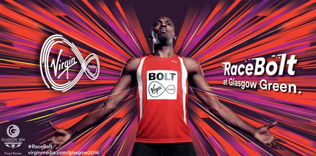 Race Bolt / Virgin Media / The Commonwealth Games