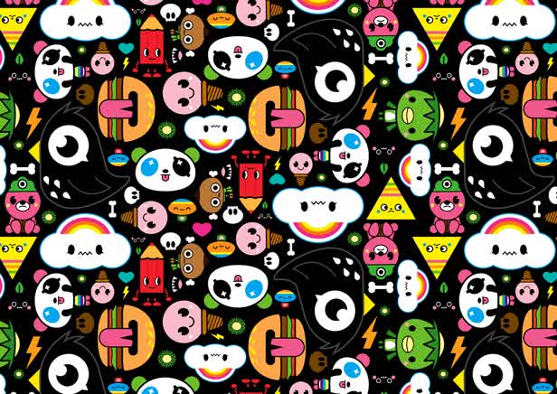 Fortune Pork fabric pattern