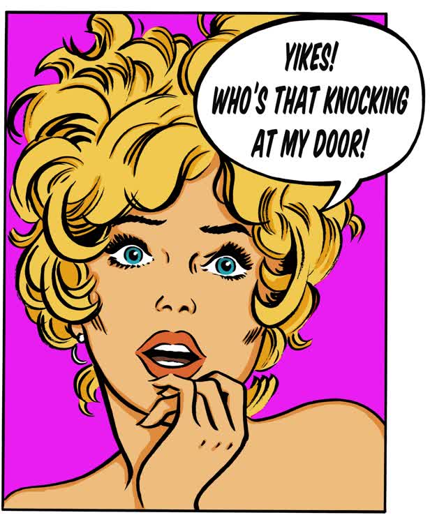 Who's That Knocking At My Door Stock Image