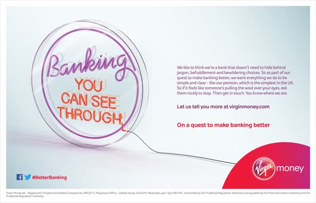 Banking You Can See Through / Virgin Money