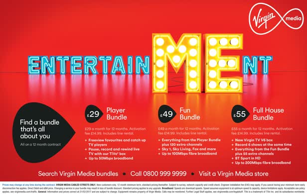 EntertainMEnt / Virgin Media