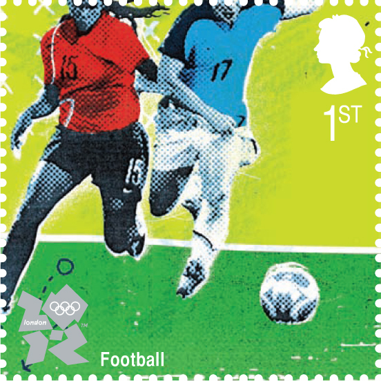 Olympics Football Stamp