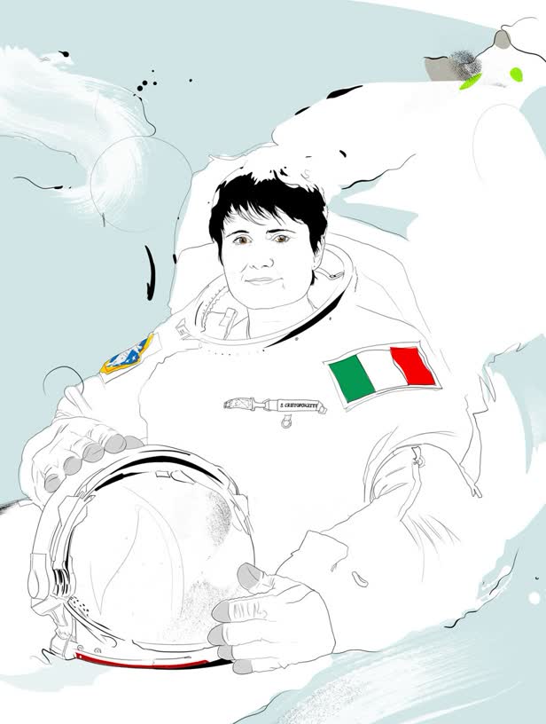 Samantha Cristoforetti astronaut / Wired Magazine Italia