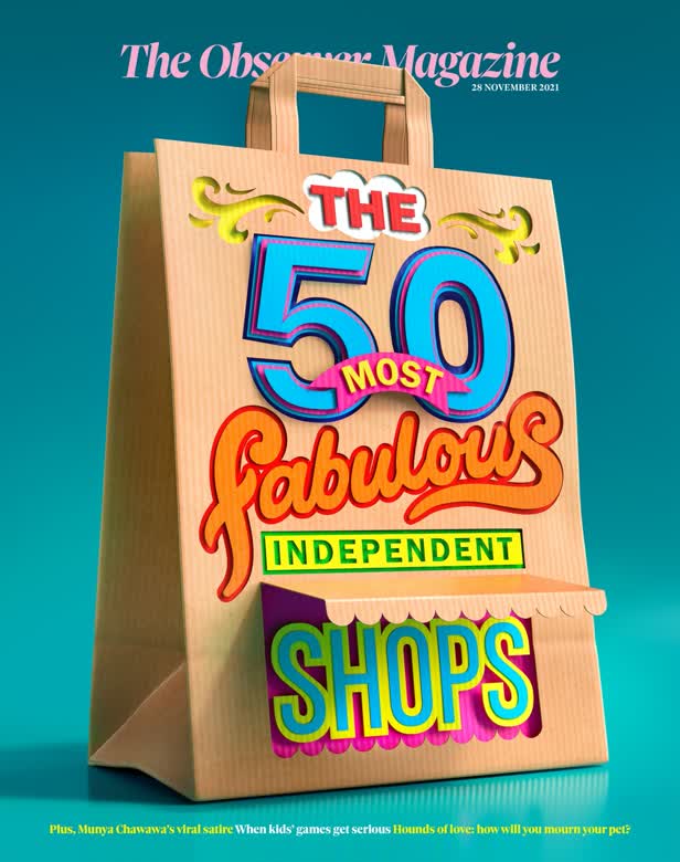 Cover 50 Best Independent Shops / Observer magazine