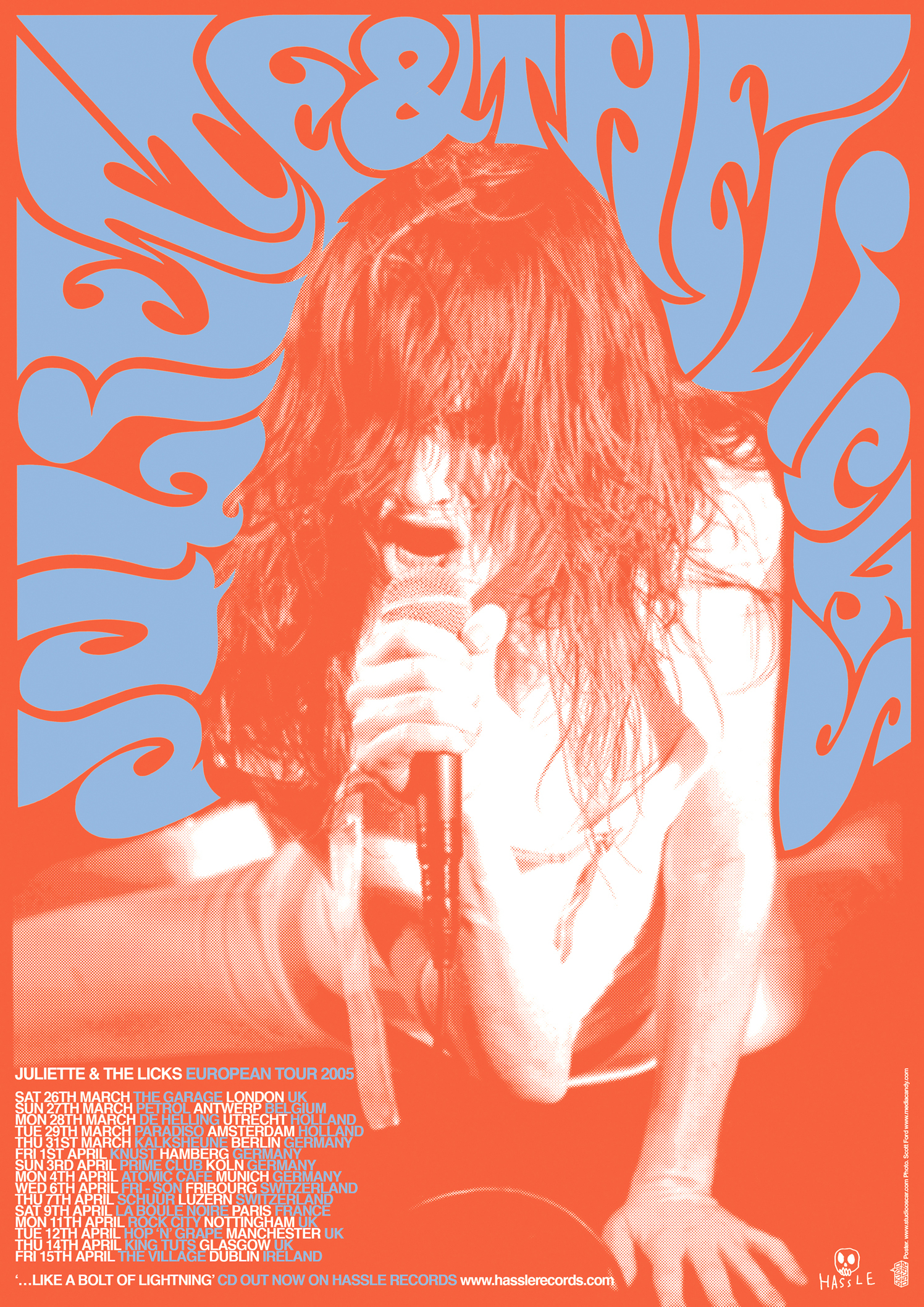 Juliette Lewis And The Licks European Tour Poster