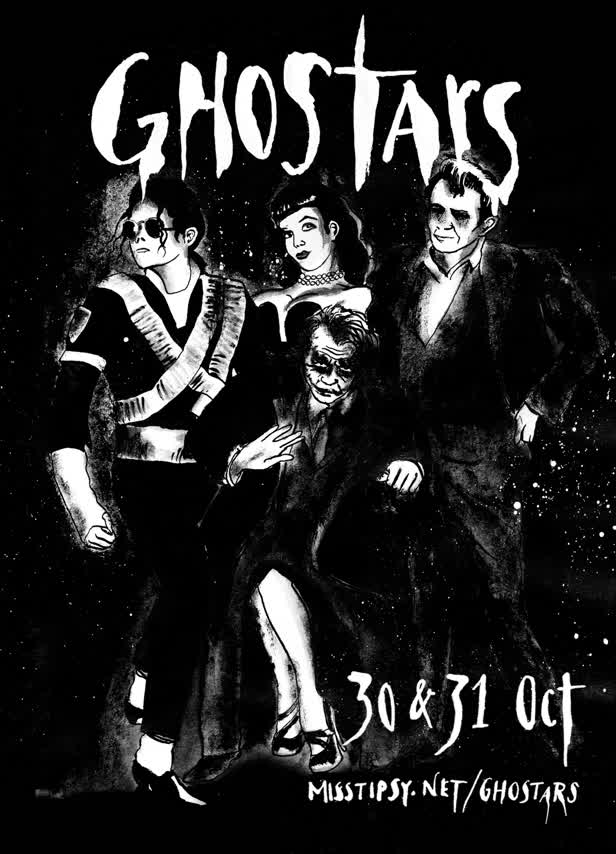 Berlin Club Flyer Dead Stars