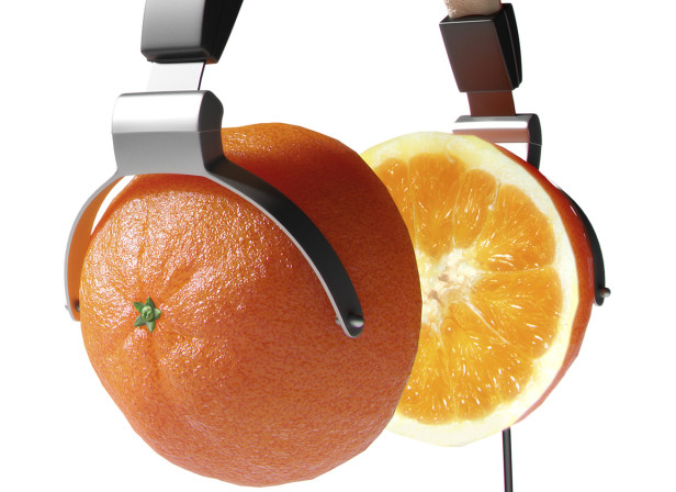 Vitamin C Orange Headphones Men's- Heath Magazine
