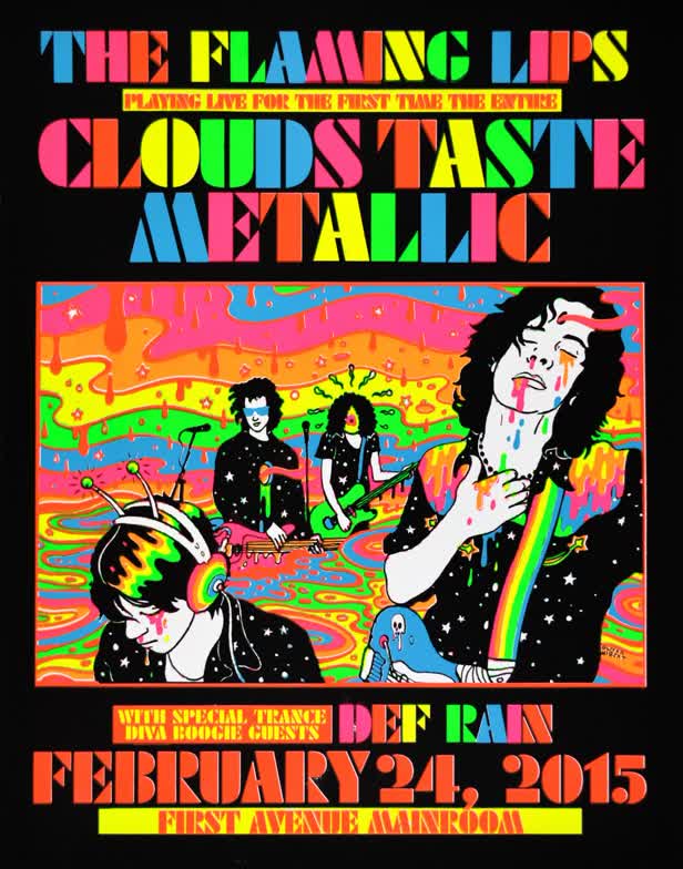 The Flaming Lips / Clouds Taste Metallic Poster