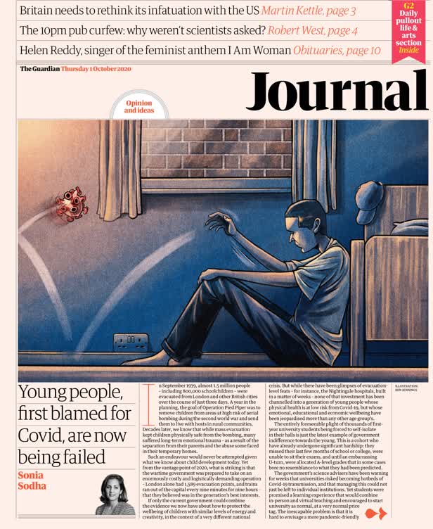 1st October 2020 Cover / The Guardian Journal