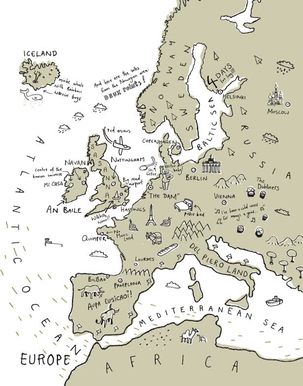 Visiting Europe Map