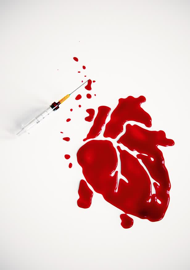 Syringe Heart / Mens Health Magazine