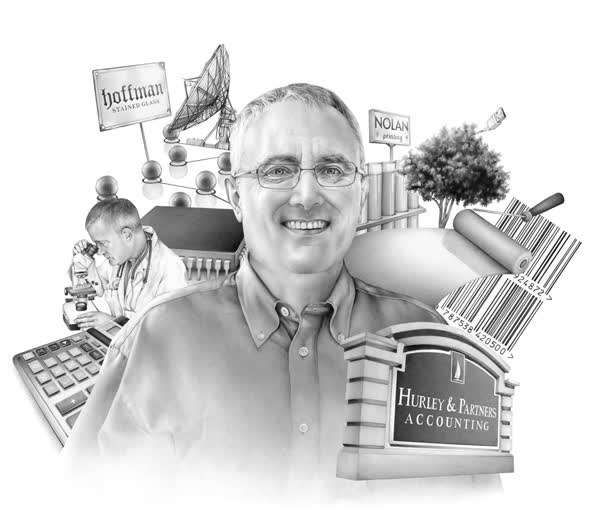 4th 5th Bank Collage Man's Portrait