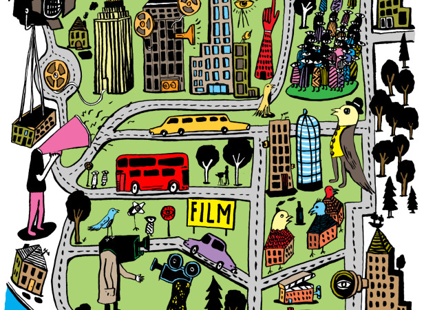 Film Poster Map / Collaboration With Harry Malt